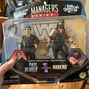 WWE Managers Series - series 1 Paul Bearer Mankind plastic figures